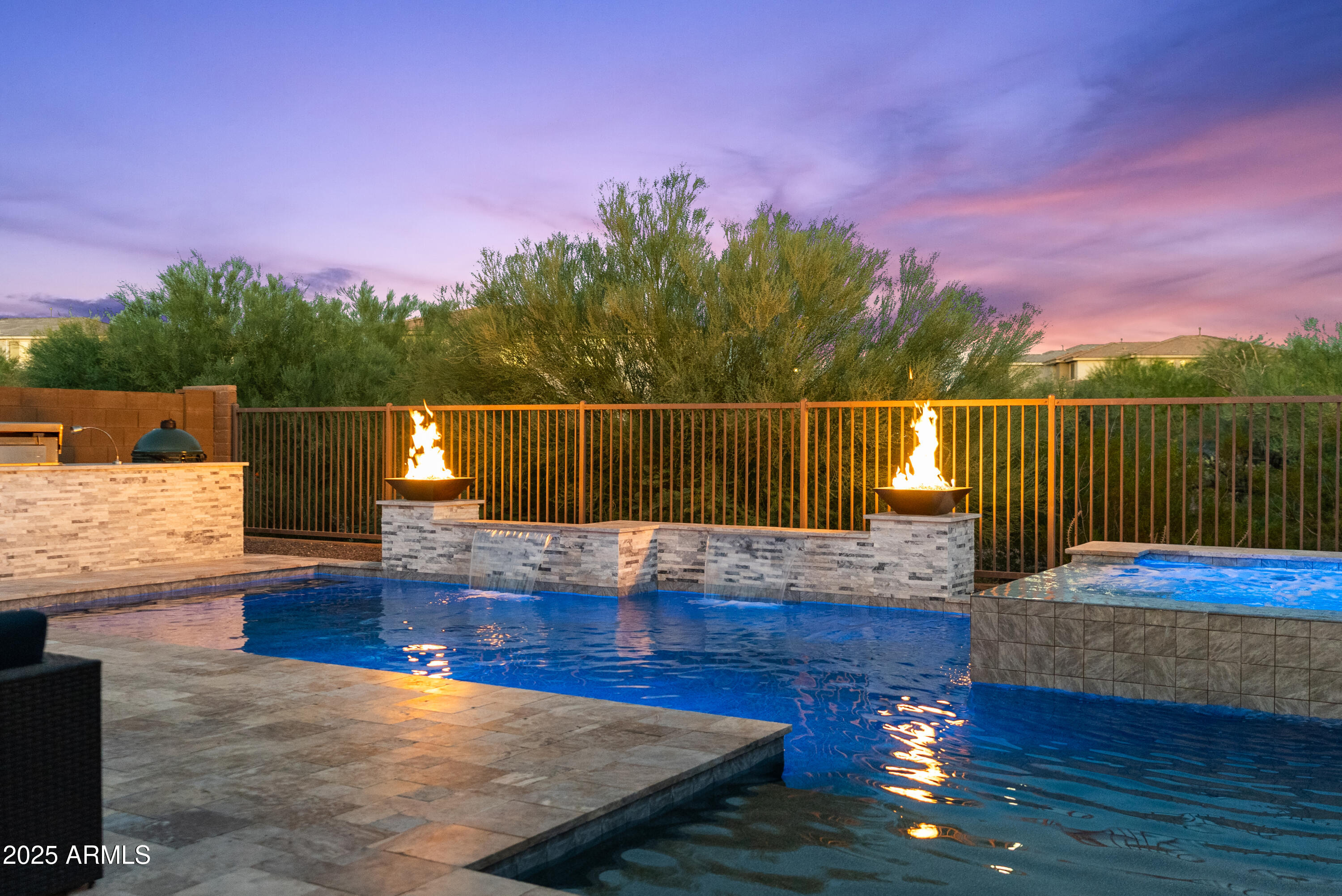 22011 North 34th Way Phoenix, AZ 85050 - Photo 45 of 57 Twlight - Pool and Spa