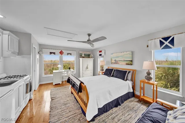 a bed room with a bed and a window