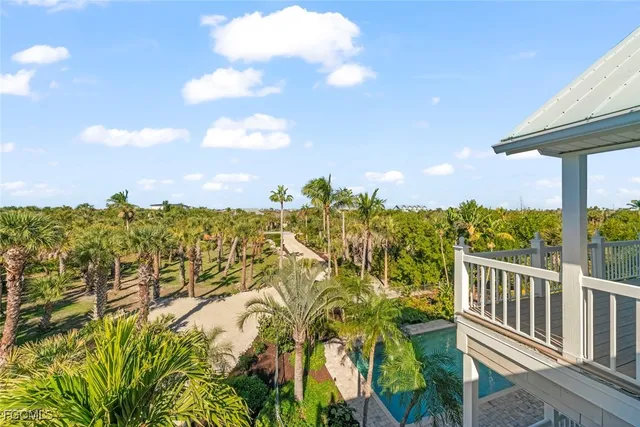 a view of a lake with a mountain in the background
