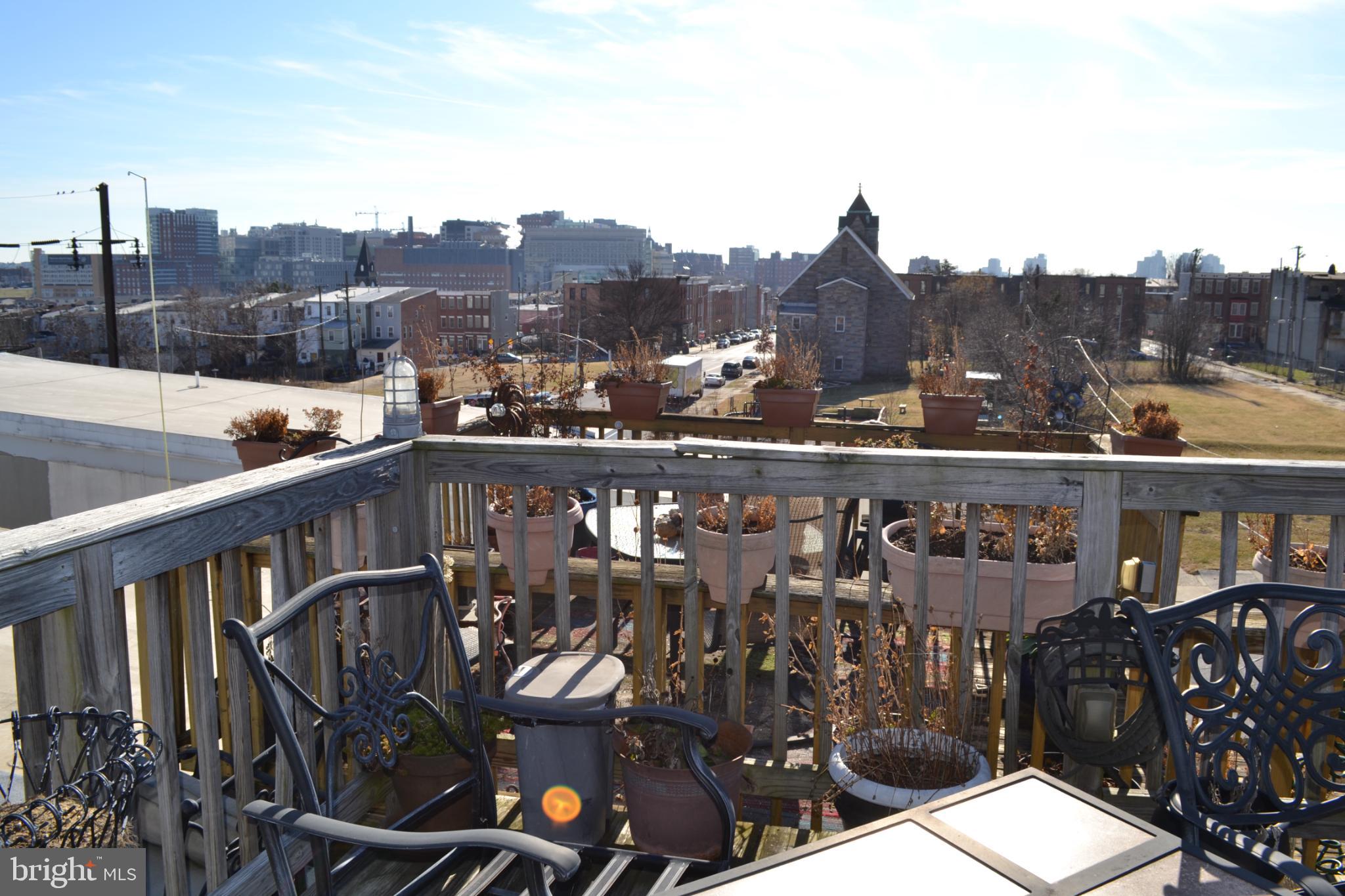 1410 North Bond Street Baltimore, MD 21213 - Photo 22 of 26 a view of city from balcony