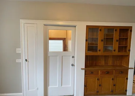 a view of front door