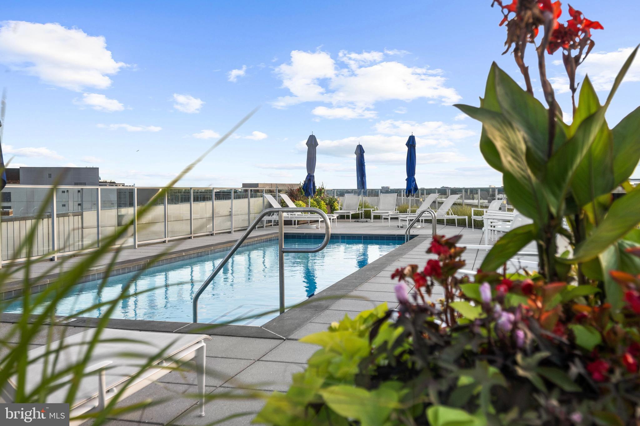 1177 22nd Street Northwest, Unit 7D Washington, DC 20037 - Photo 25 of 29 Rooftop pool and sundeck