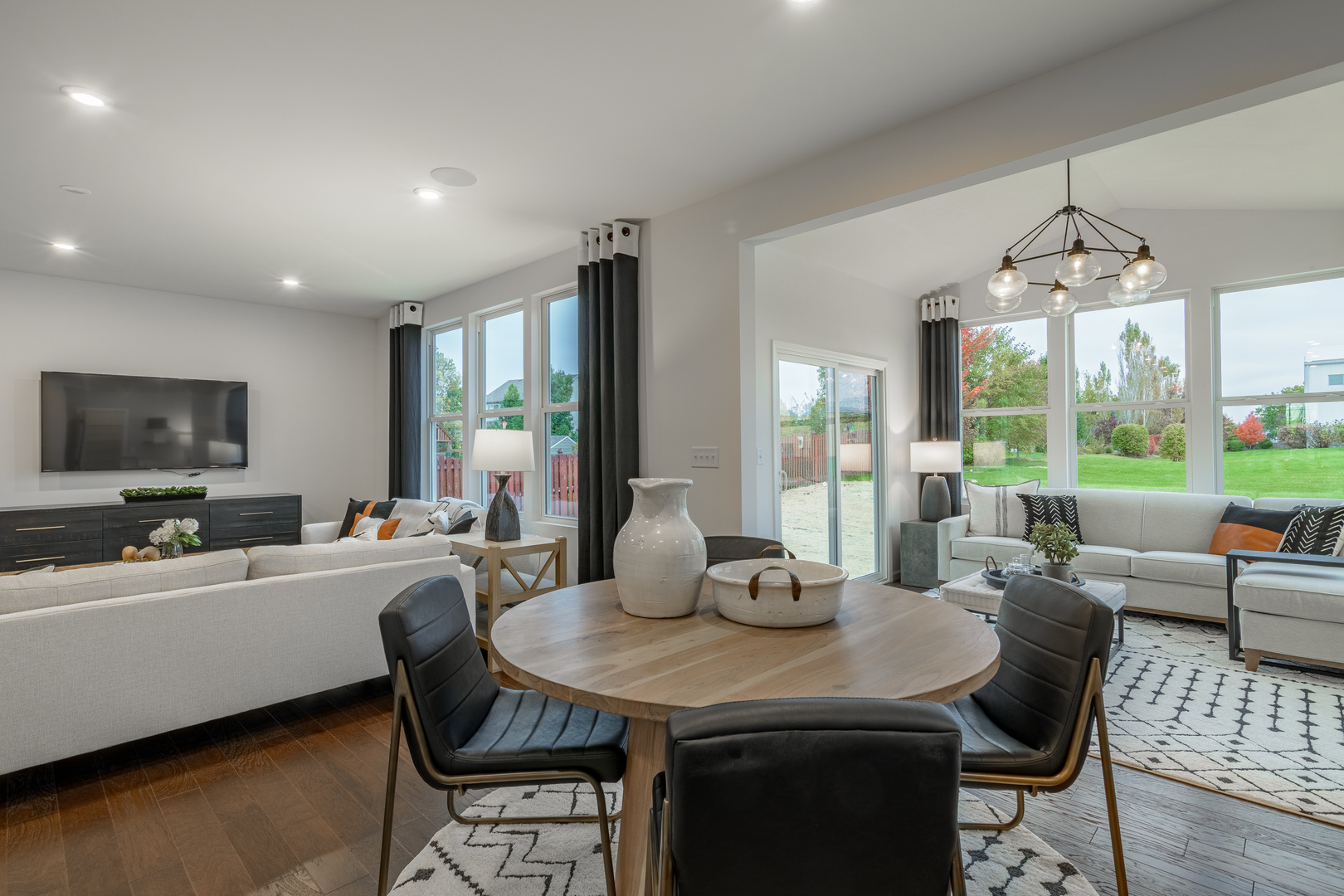 591 North Highlander Way Addison, IL 60101 - Photo 12 of 25 a view of a dining room with furniture window and outside view