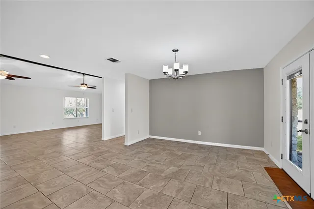 a view of an empty room