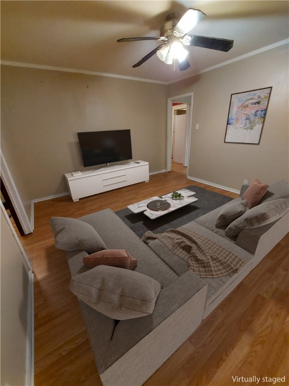 543 Providence Street, Unit 1F Woonsocket, RI 02895 - Photo 15 of 30 Living Room before new paint virtually staged