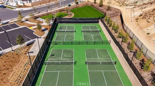 a view of a tennis court