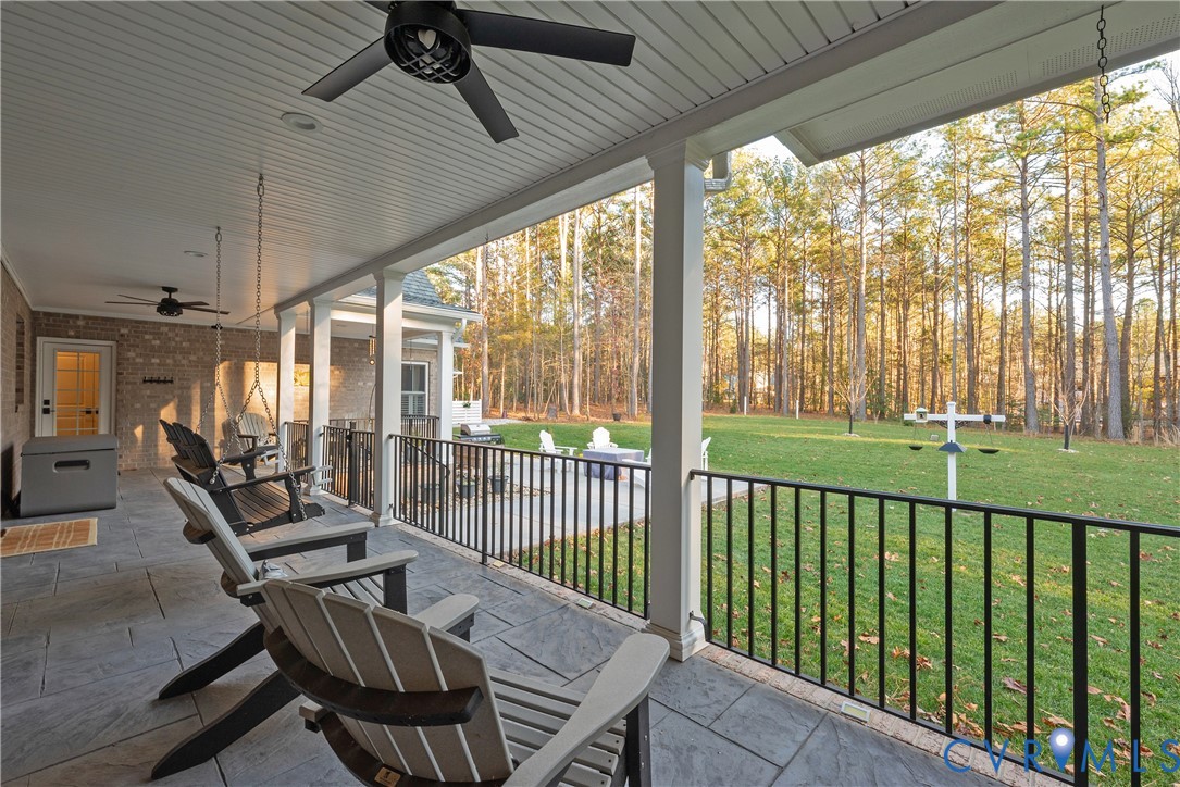 2591 Shaughnessy Road Powhatan, VA 23139 - Photo 12 of 50 a view of a balcony with chairs