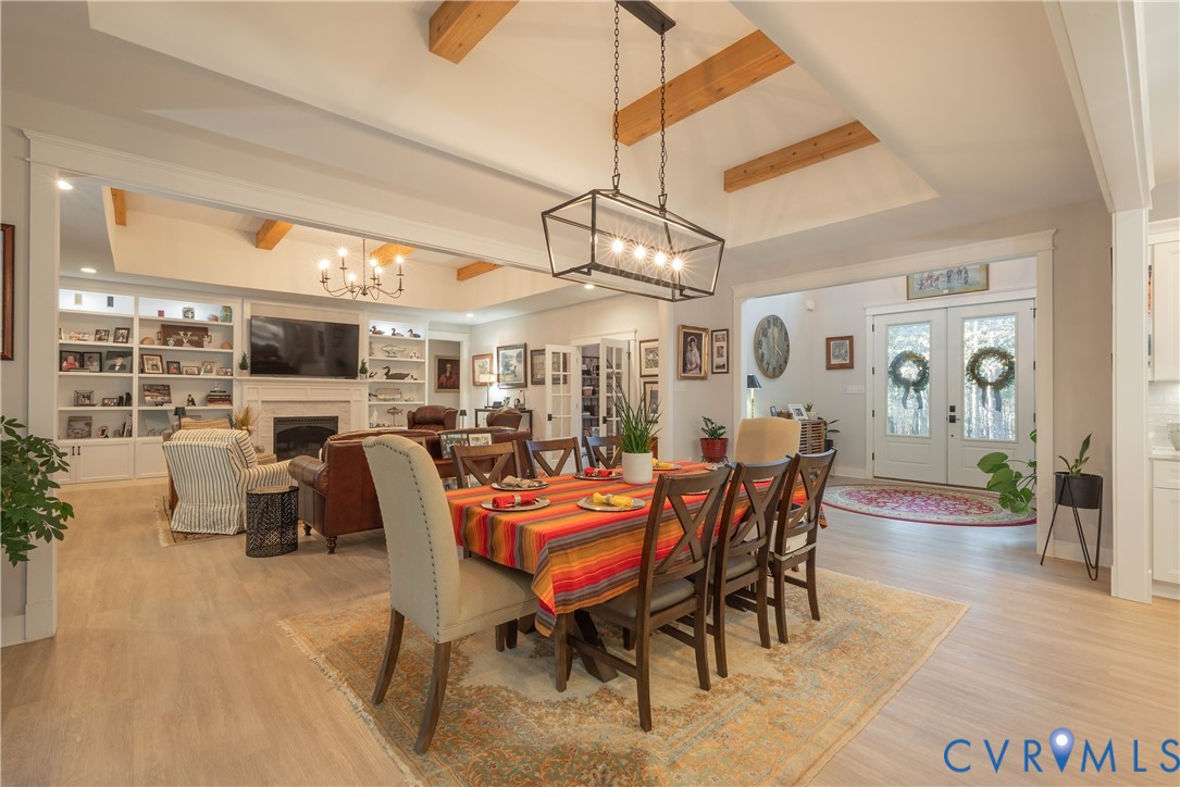 2591 Shaughnessy Road Powhatan, VA 23139 - Photo 19 of 50 a view of a dining room with furniture window and outside view