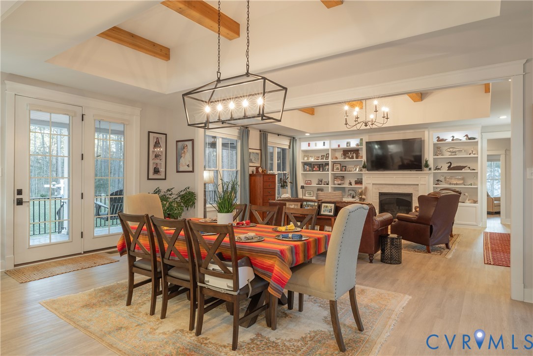 2591 Shaughnessy Road Powhatan, VA 23139 - Photo 20 of 50 a view of a dining room with furniture window and outside view