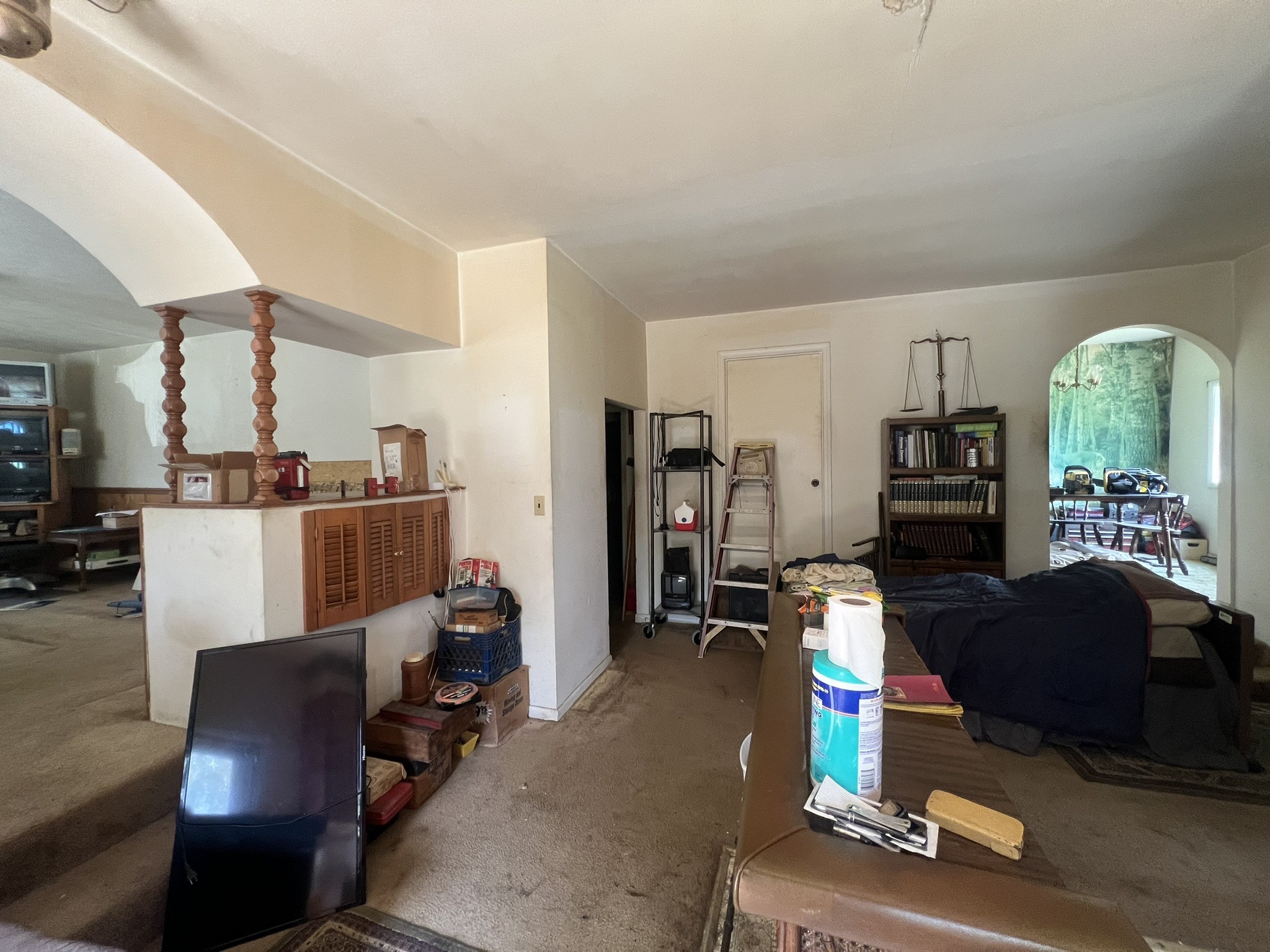 910 Campsite Road Castalian Springs, TN 37031 - Photo 5 of 11 a living room with furniture and a fireplace