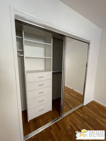 a view of walk in closet