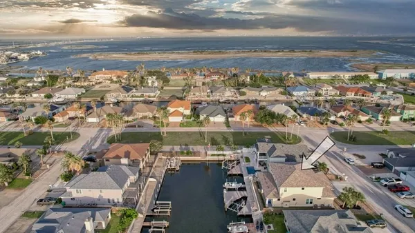 an aerial view of residential building with outdoor space