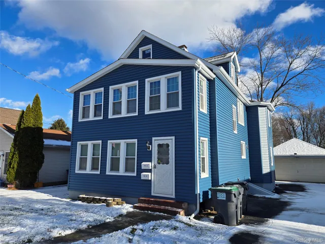 a front view of a house
