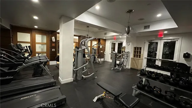 a close view of closet