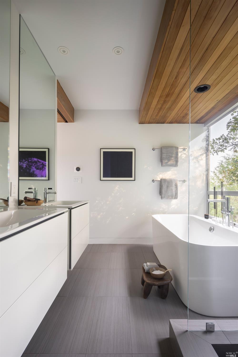 121 Toyon Lane Sausalito, CA 94965 - Photo 19 of 25 a living room with stainless steel appliances kitchen island granite countertop furniture and a large window