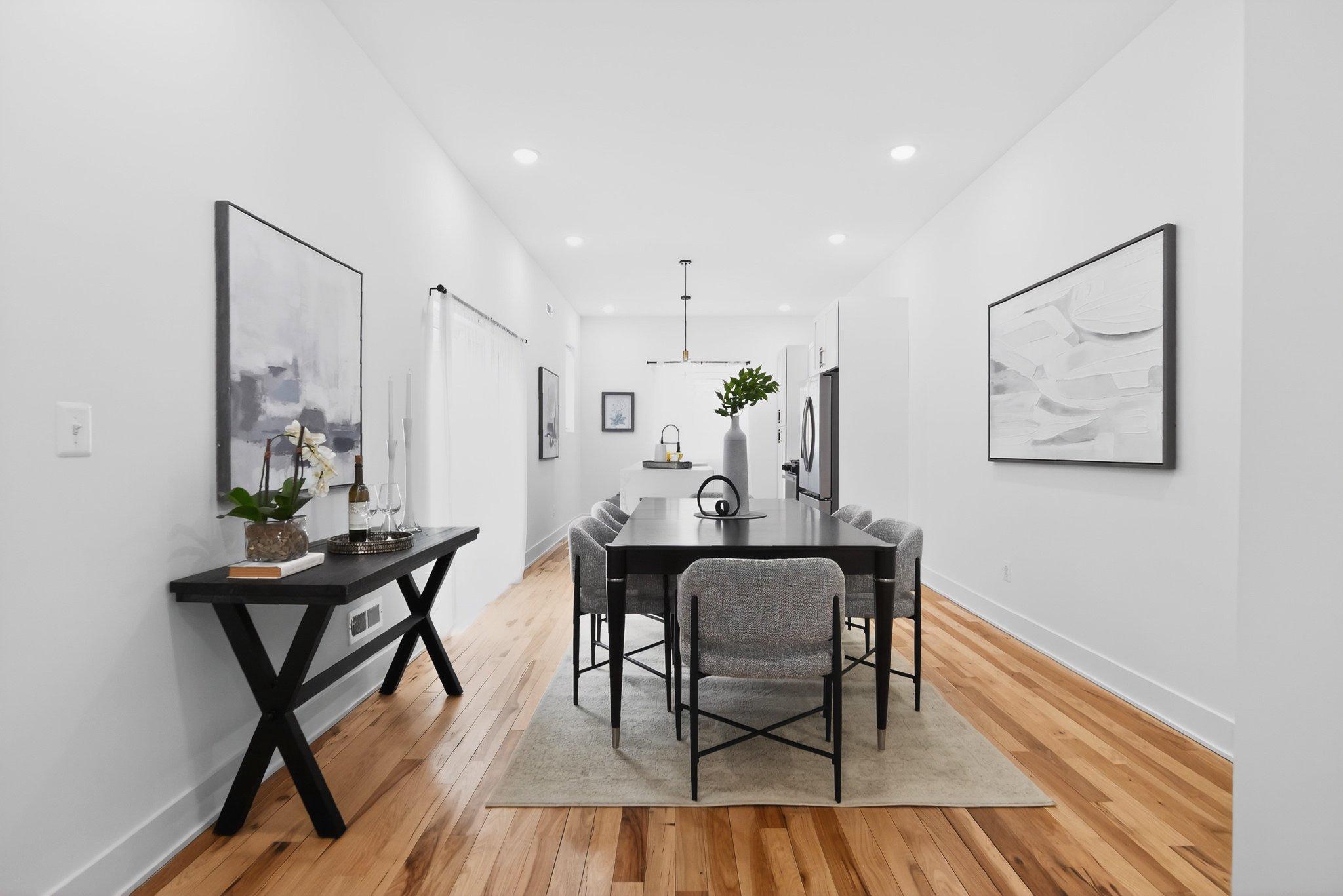 1314 South 46th Street Philadelphia, PA 19143 - Photo 2 of 56 a view of a dining room with furniture and wooden floor