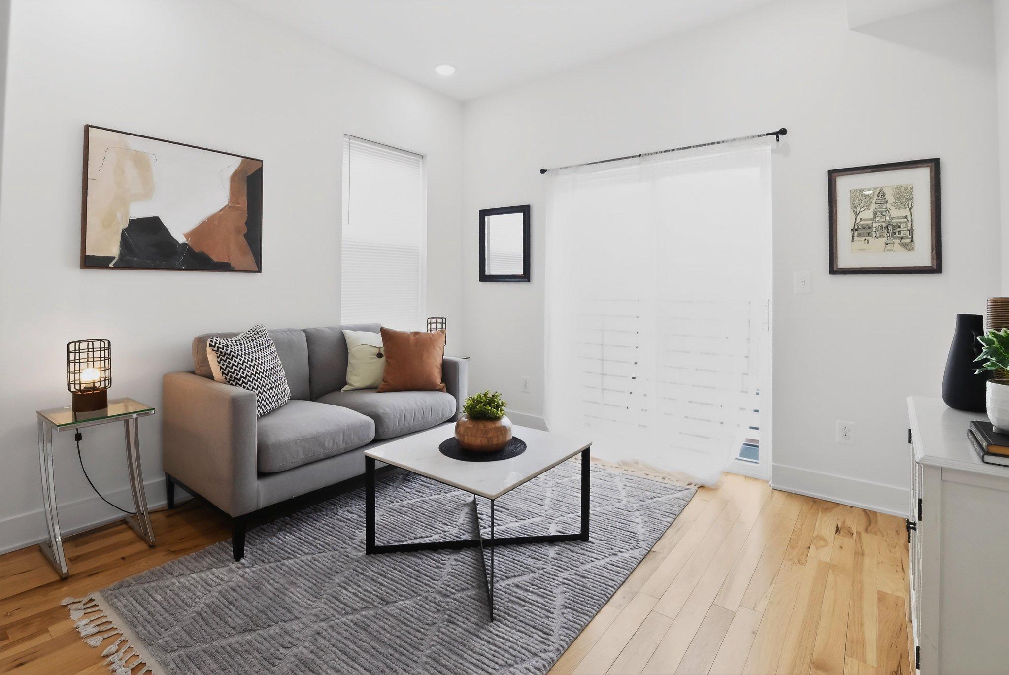1314 South 46th Street Philadelphia, PA 19143 - Photo 46 of 56 a living room with furniture and a flat screen tv