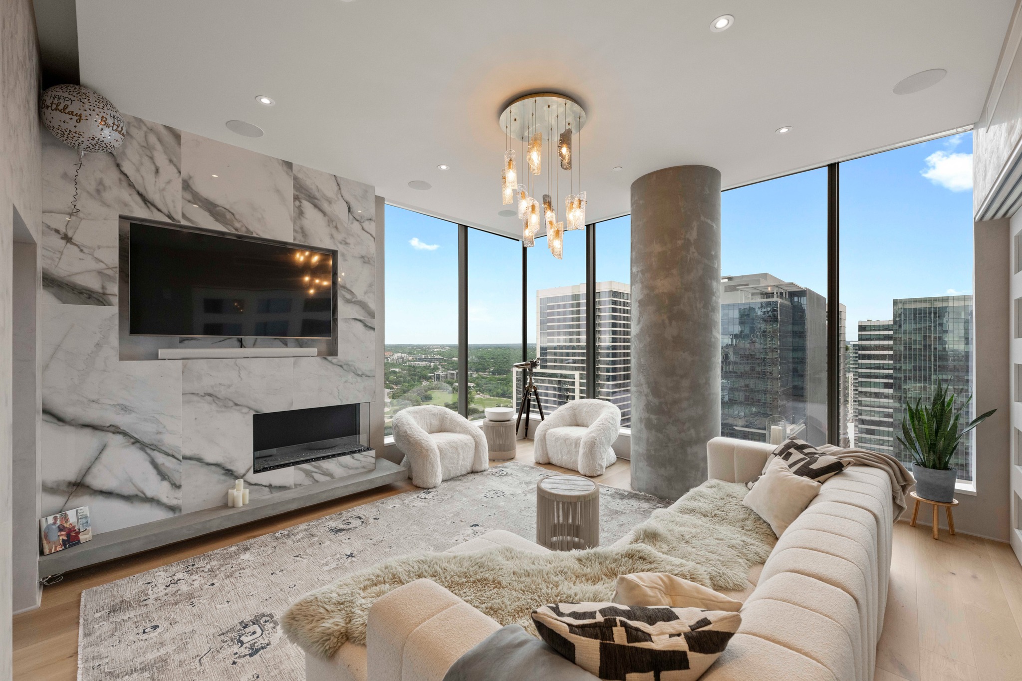 210 Lavaca Street, Unit 2706 Austin, TX 78701 - Photo 1 of 32 Floor-to-ceiling windows highlight the urban landscape