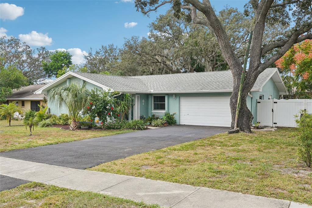 1118 Carlton Road Tarpon Springs, FL 34689 - Photo 7 of 62 a view of a house with a yard and potted plants