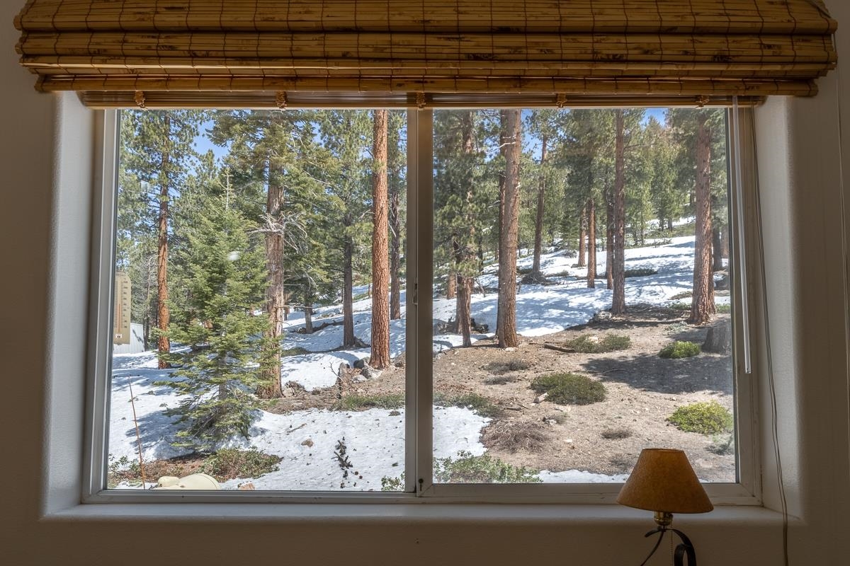 103 Holiday Way Mammoth Lakes, CA 93546 - Photo 21 of 40 a view of a room that has a bed and glass door