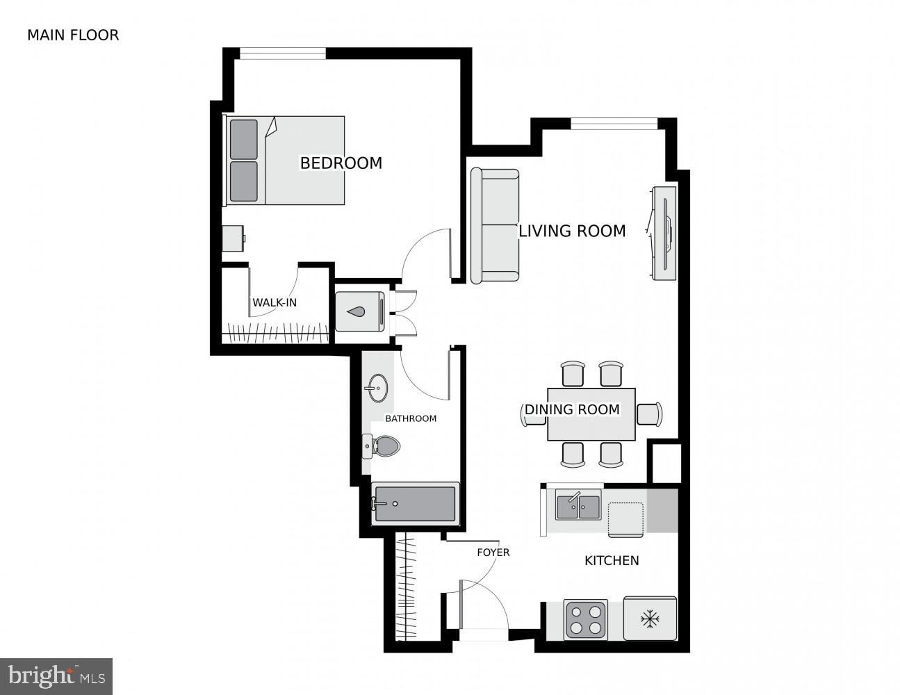 851 North Glebe Road, Unit 1516 Arlington, VA 22203 - Photo 51 of 52 Floor Plan