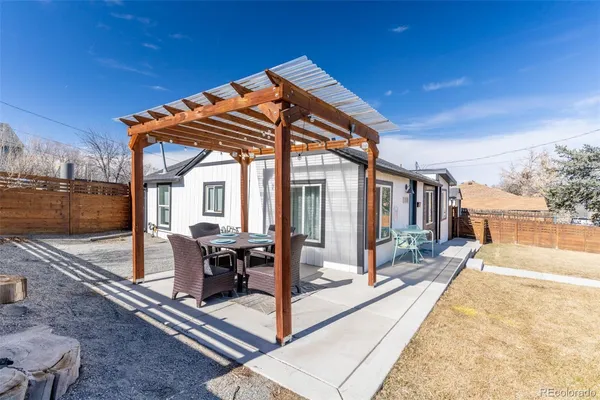 a patio view with patio