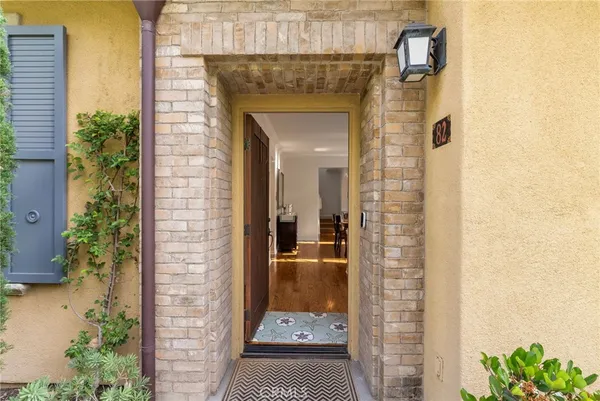 a view of a entryway door of the house