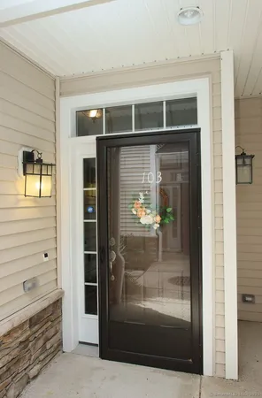a window with a glass door