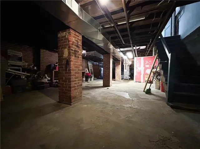 a room with gym equipment