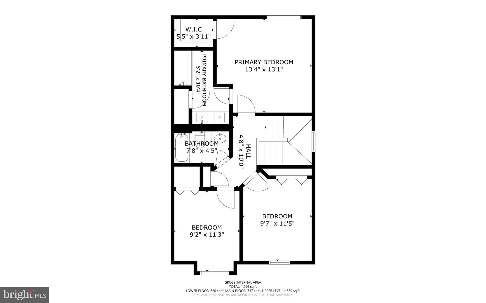 758 Howards Loop Annapolis, MD 21401 - Photo 63 of 64 Upper Level Floor Plan