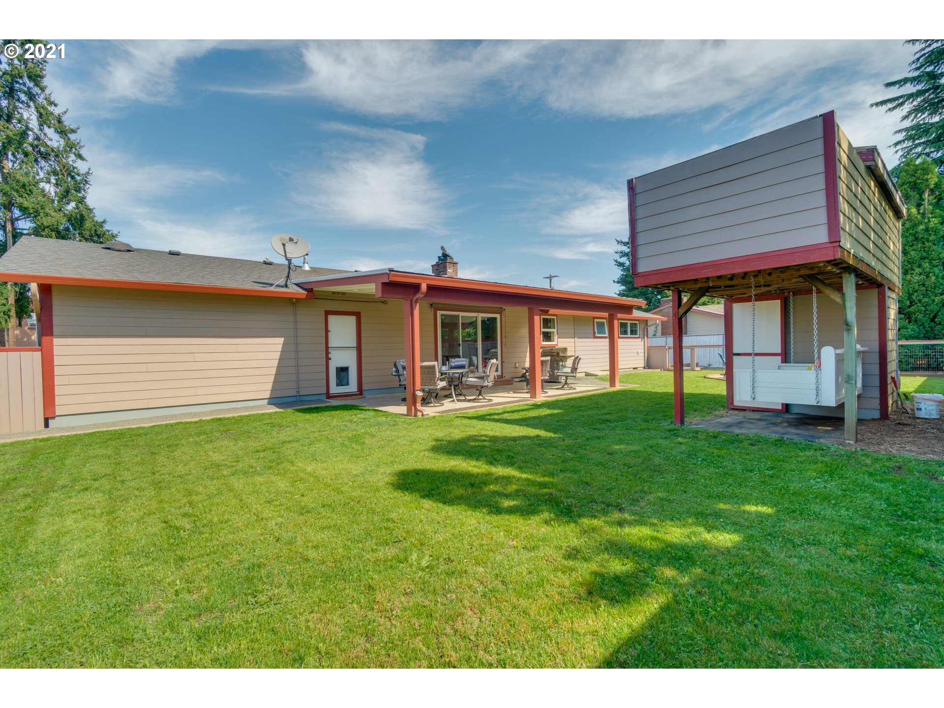 3132 1st Street Hubbard, OR 97032 - Photo 27 of 32 a view of a house with a backyard