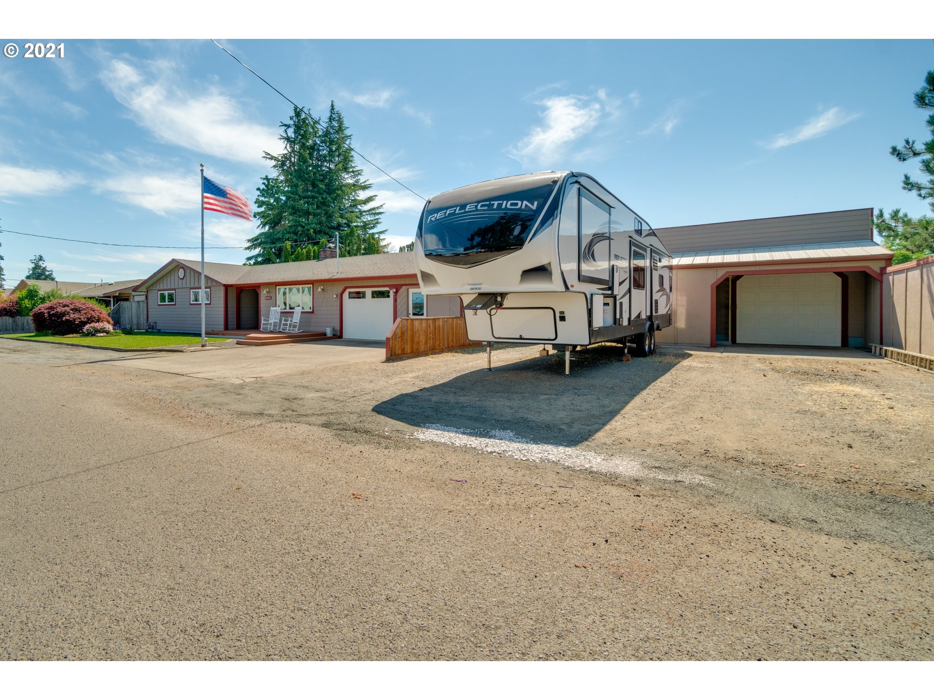 3132 1st Street Hubbard, OR 97032 - Photo 31 of 32 a house view with a garden space