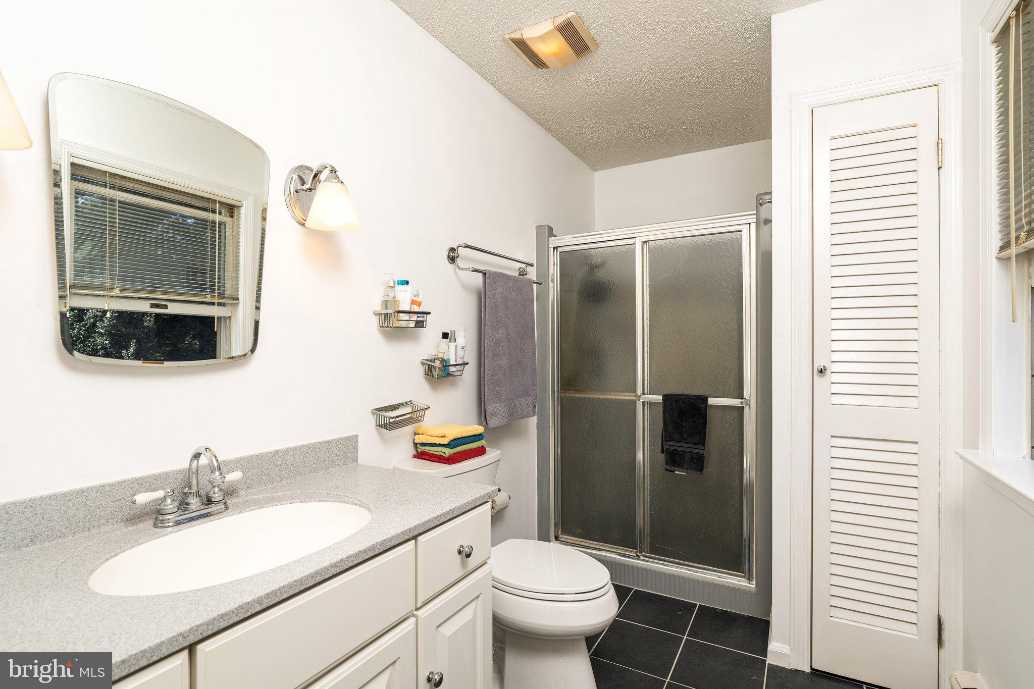 87 Bordentown Chesterfield Road Chesterfield, NJ 08515 - Photo 19 of 49 a bathroom with a sink toilet and shower