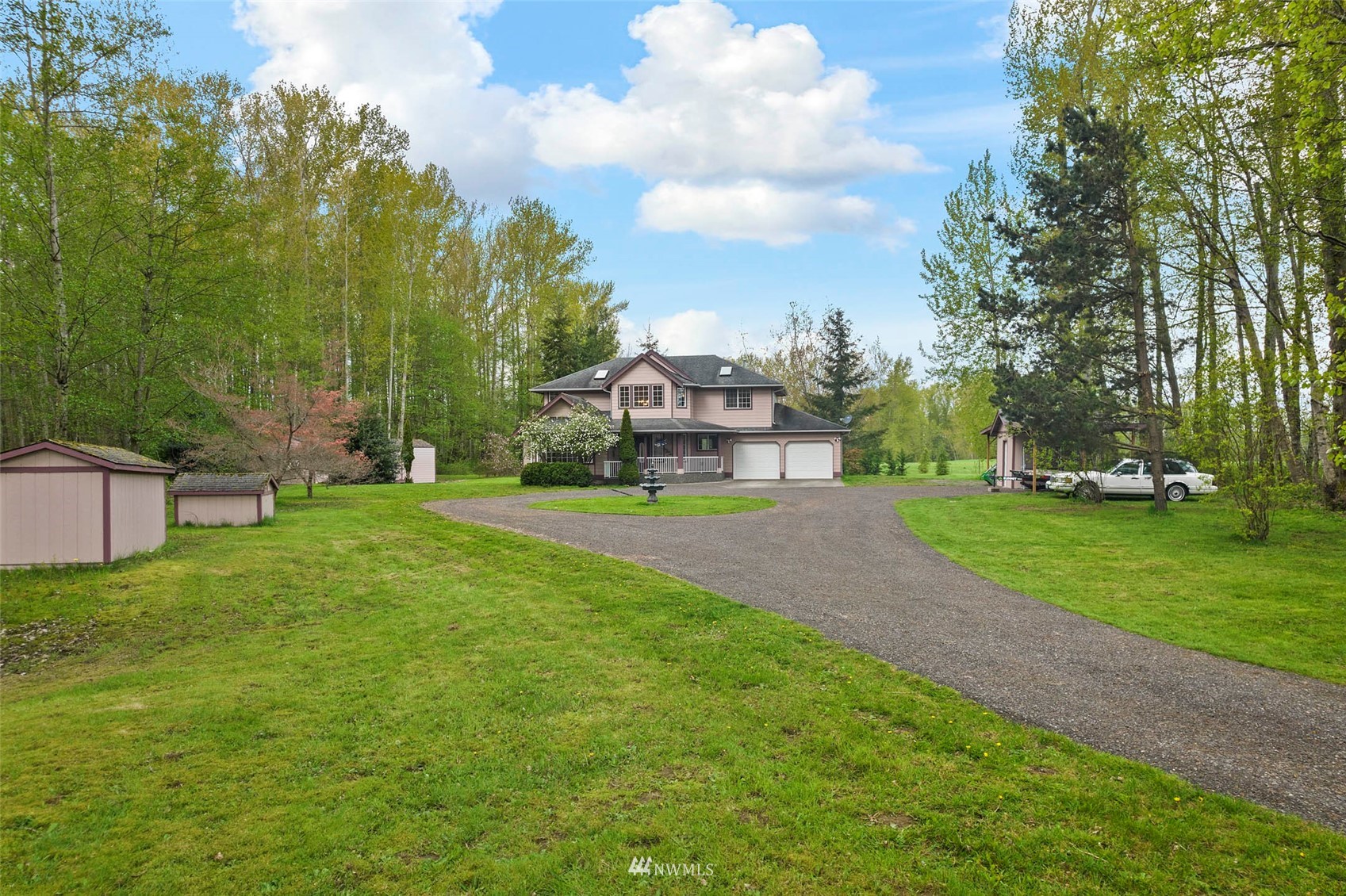 7511 Ham Road Ferndale, WA 98248 - Photo 39 of 40 a view of yard with house and trees in the background