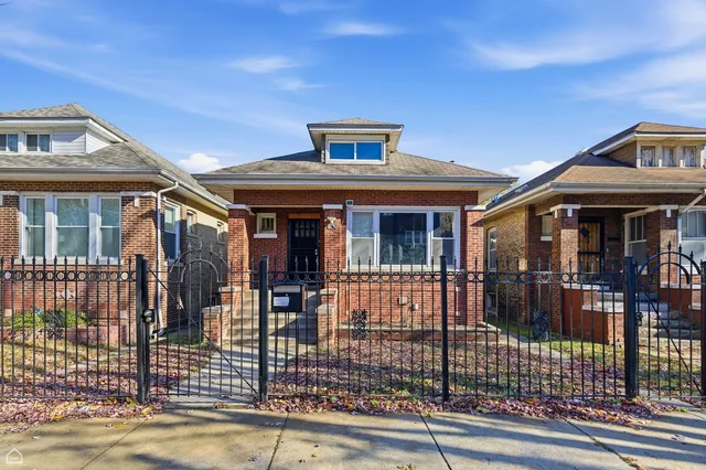 a front view of a house