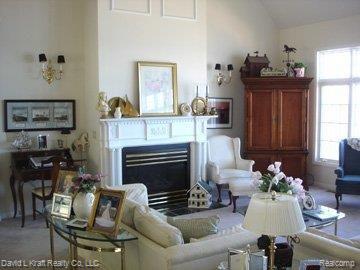 5106 Port Austin Road Caseville, MI 48725 - Photo 11 of 17 5106PtAustinRdLRFireplace.jpg