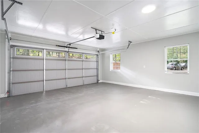 en empty room with windows