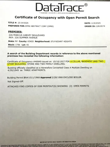 $1,690,000 | 226 Marcus Garvey Boulevard | Bedford-Stuyvesant