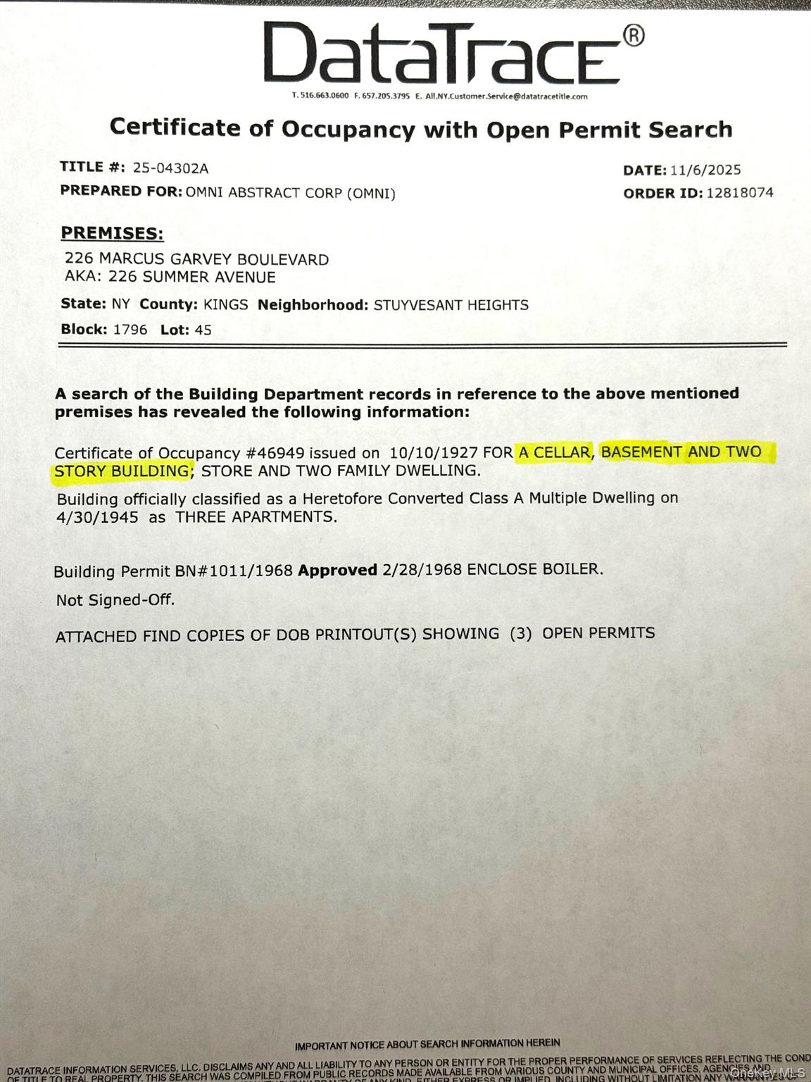 226 Marcus Garvey Boulevard Brooklyn, NY 11221 - Photo 8 of 8 unknown