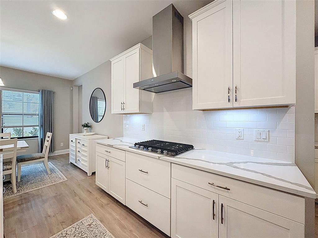 4312 Burdick Loop Odessa, FL 33556 - Photo 12 of 55 a kitchen with stainless steel appliances granite countertop a stove a sink and a white cabinets