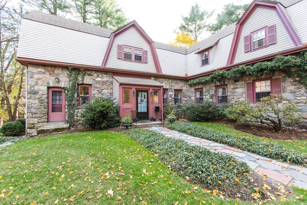 25 Longmeadow Road Wellesley, MA 02482 - Photo 3 of 24 a front view of a building with garden