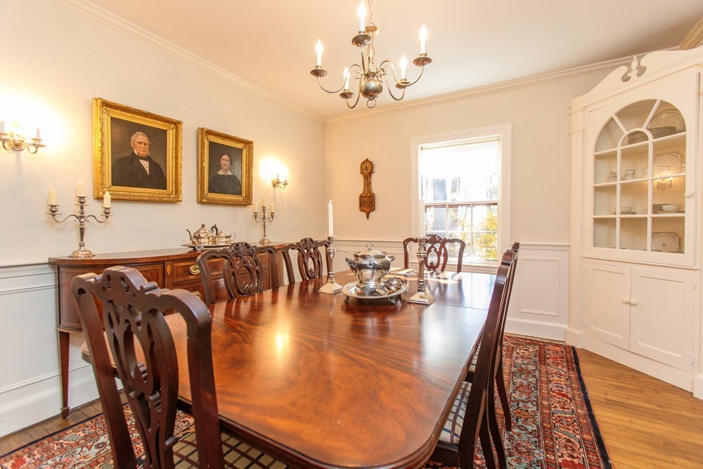 25 Longmeadow Road Wellesley, MA 02482 - Photo 8 of 24 a view of a dining room with furniture and chandelier
