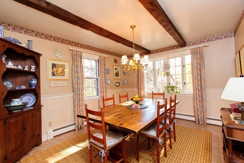 25 Longmeadow Road Wellesley, MA 02482 - Photo 10 of 24 a view of a dining room with furniture window and outside view