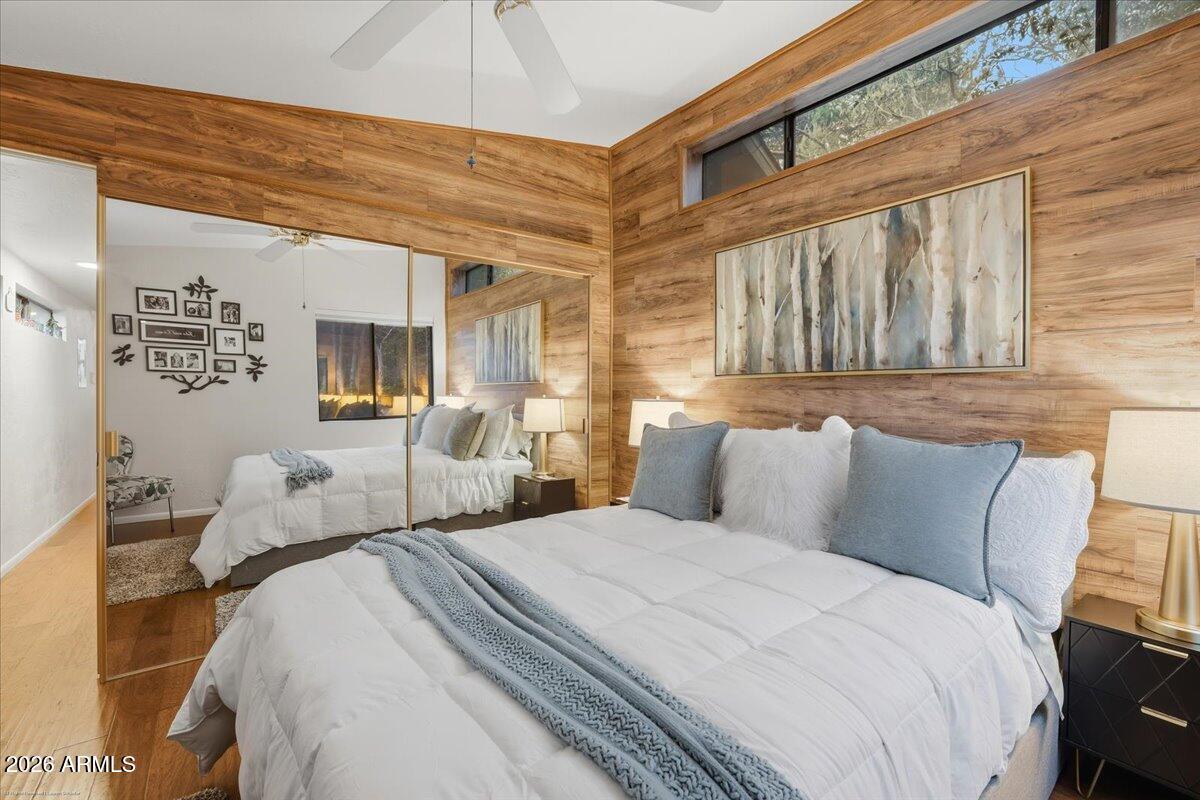 4426 North State Rte 89A, Unit 13 Sedona, AZ 86336 - Photo 21 of 47 a bedroom with bed and window