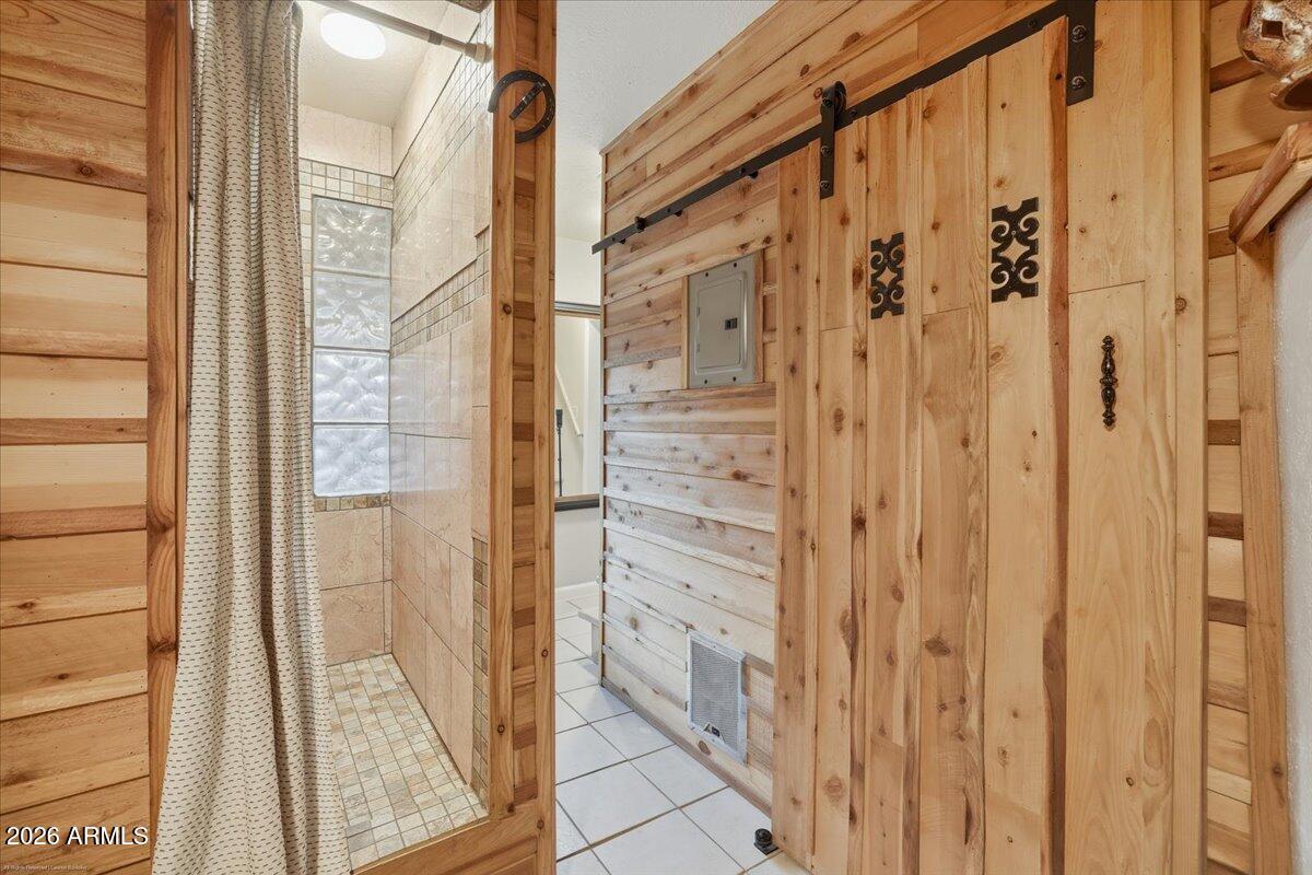 4426 North State Rte 89A, Unit 13 Sedona, AZ 86336 - Photo 39 of 47 Cabin feel primary bathroom