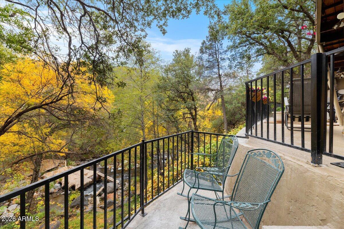 4426 North State Rte 89A, Unit 13 Sedona, AZ 86336 - Photo 43 of 47 Lower balcony