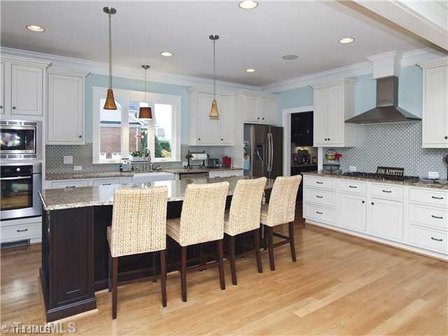815 Heron Ridge Road Winston-Salem, NC 27106 - Photo 7 of 16 Kitchen. Large eat at island.