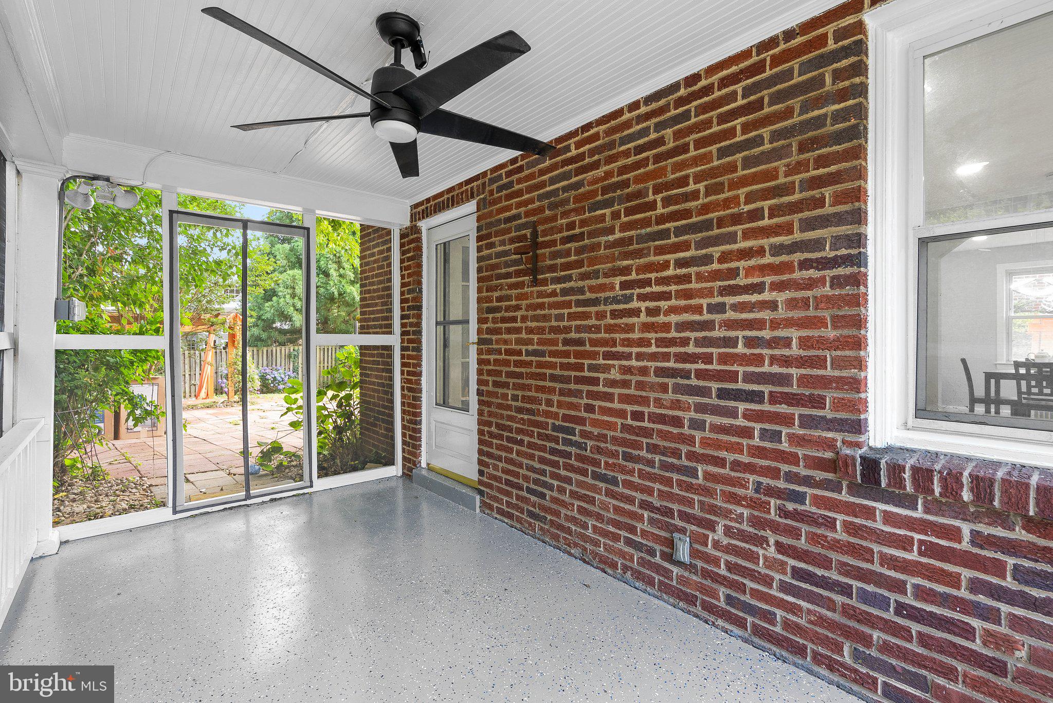 208 Granville Drive Silver Spring, MD 20901 - Photo 13 of 38 Side porch with access to the rear fenced yard
