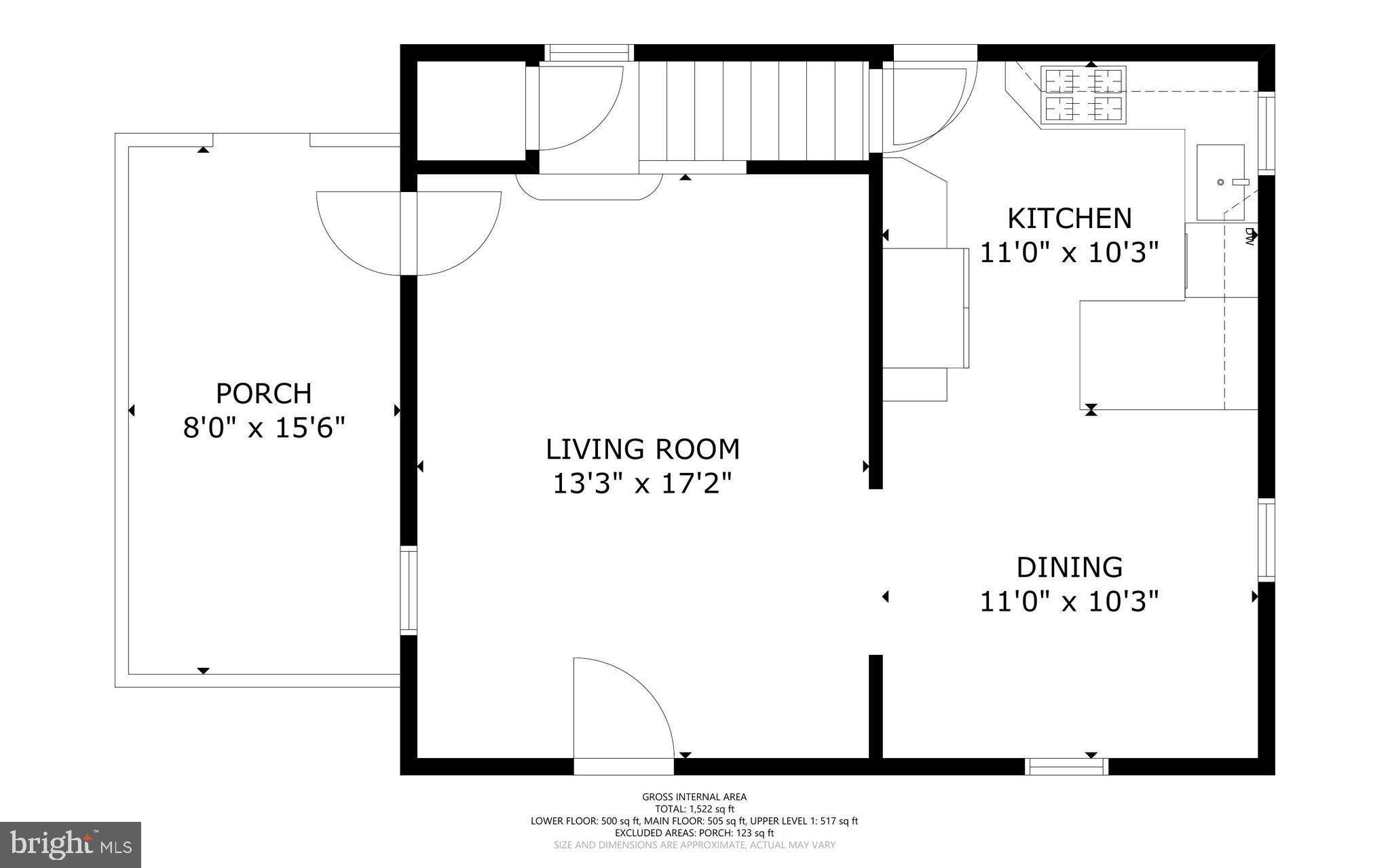 208 Granville Drive Silver Spring, MD 20901 - Photo 36 of 38 Main level floor plan