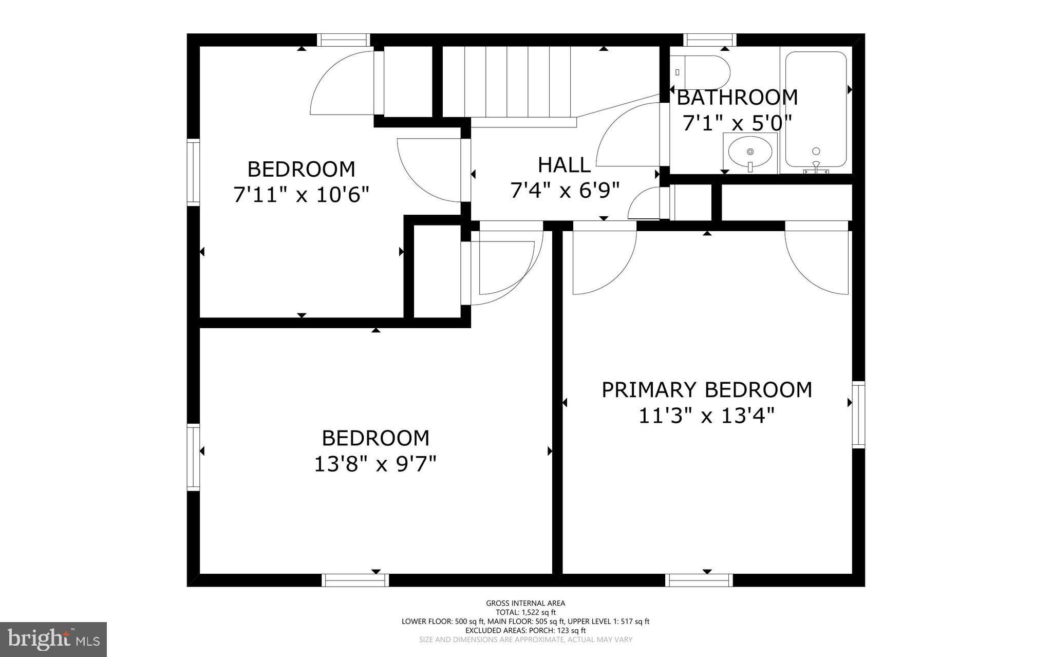 208 Granville Drive Silver Spring, MD 20901 - Photo 37 of 38 Upper level floor plan